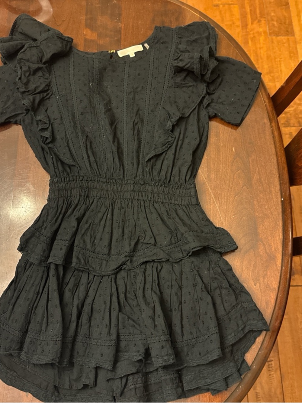 Black Ruffled Tiered Dress